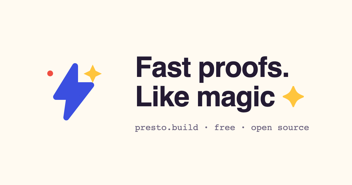 presto.build — Presto sits in your menu bar. Any Aztec app you open just gets faster. No setup, no…